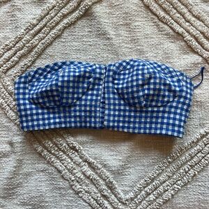 Zara Blue and white top